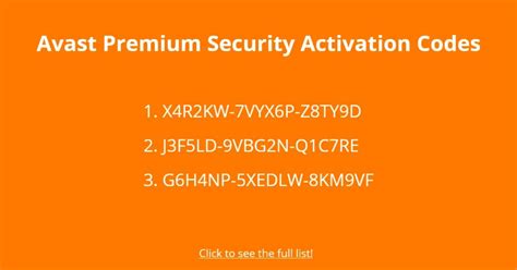 free avast premium security activation code|Avast Premium Security Free for 6 Months [Windows].